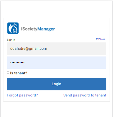 web login isociety manager