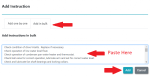 import checklist in bulk import instructions from excel sheet