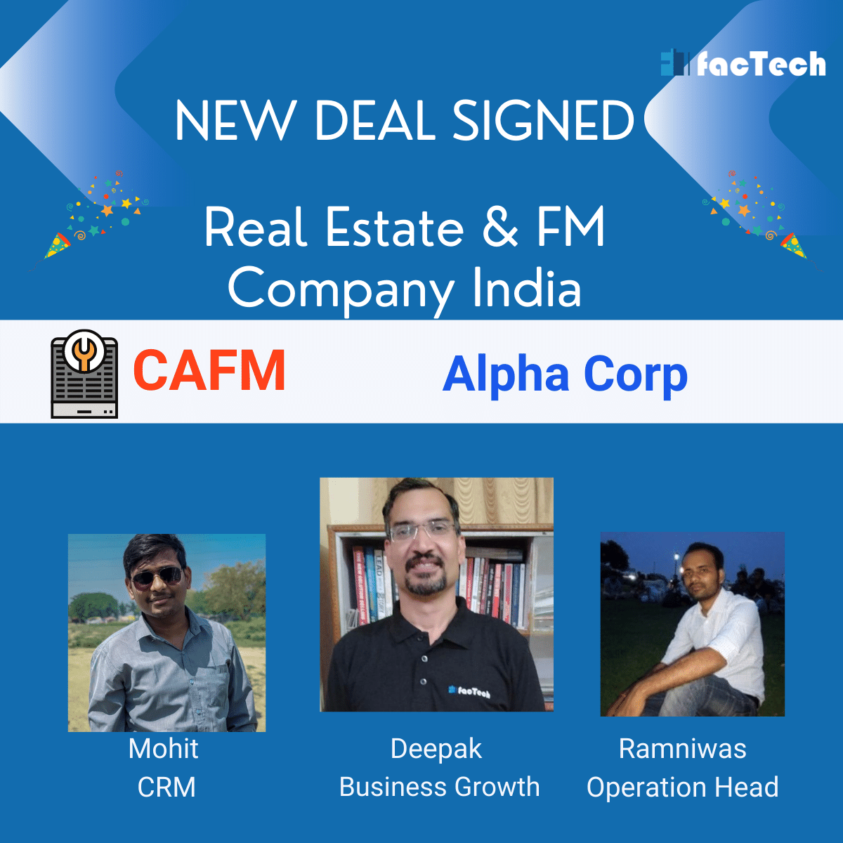Alpha Corp Gurgaon select Factech digital partner. Kaizen CAFM to be used for digital facility operations