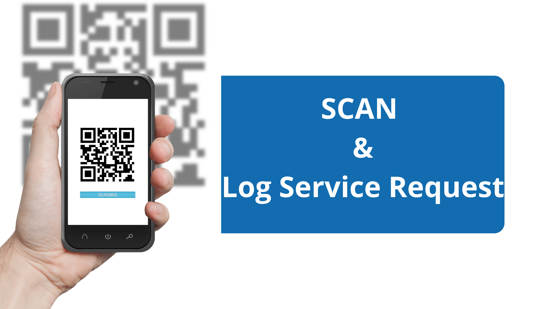 Log complaint by scanning qr code. Reporting a problem become easy and convenient