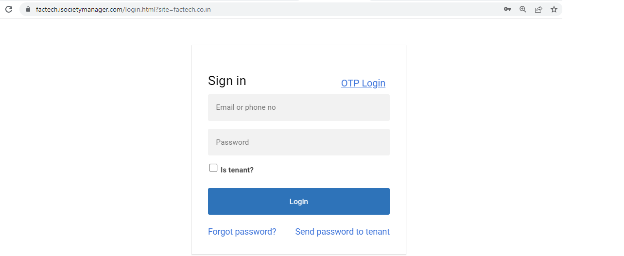 login with user id password