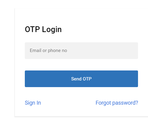 OTP based login factech