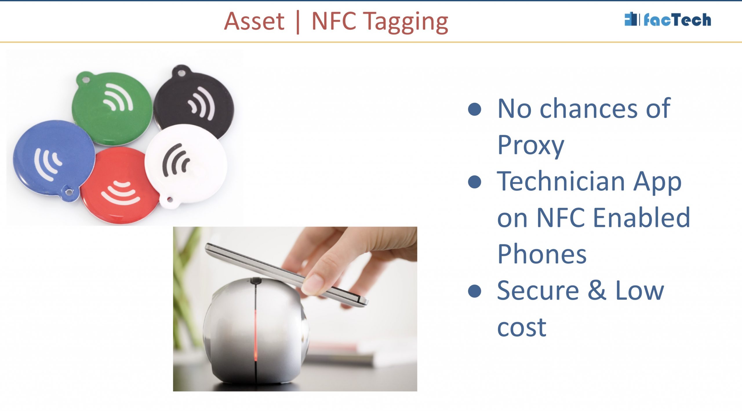 Tag assets with NFC cut false digital checklist filling and are secure