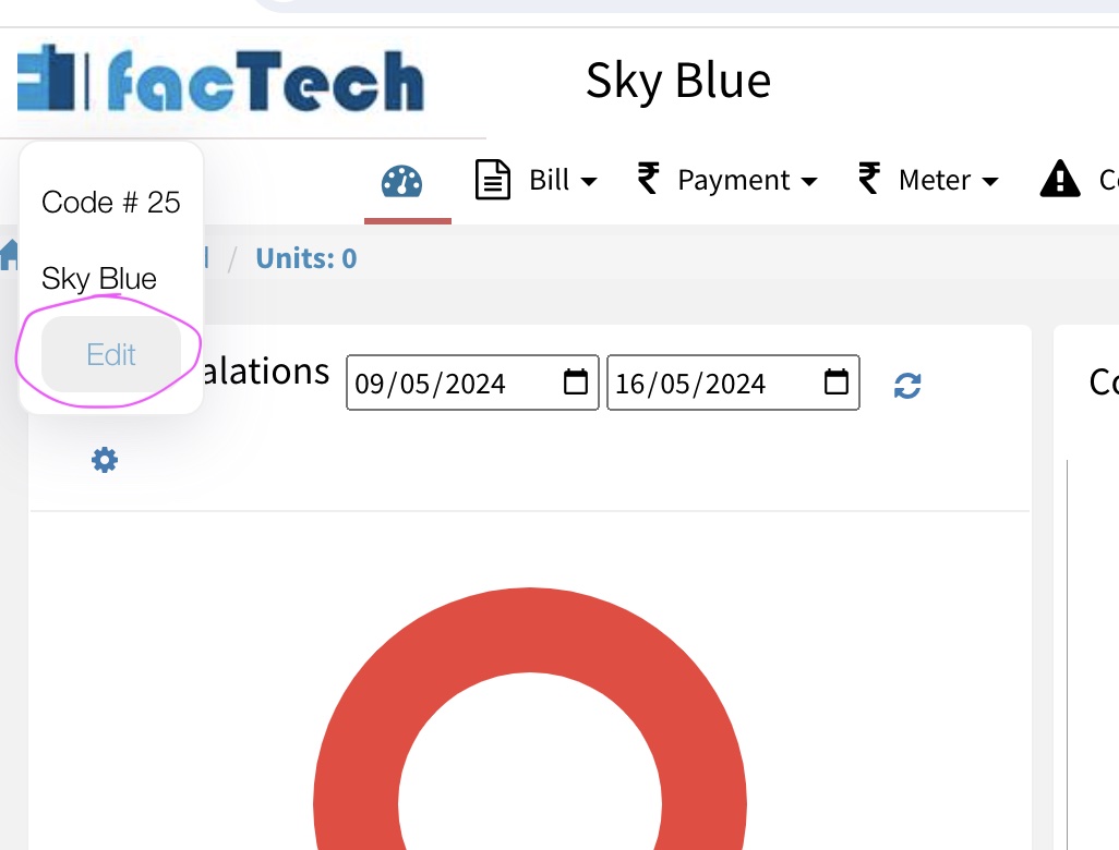 how to change logo or site details in factech