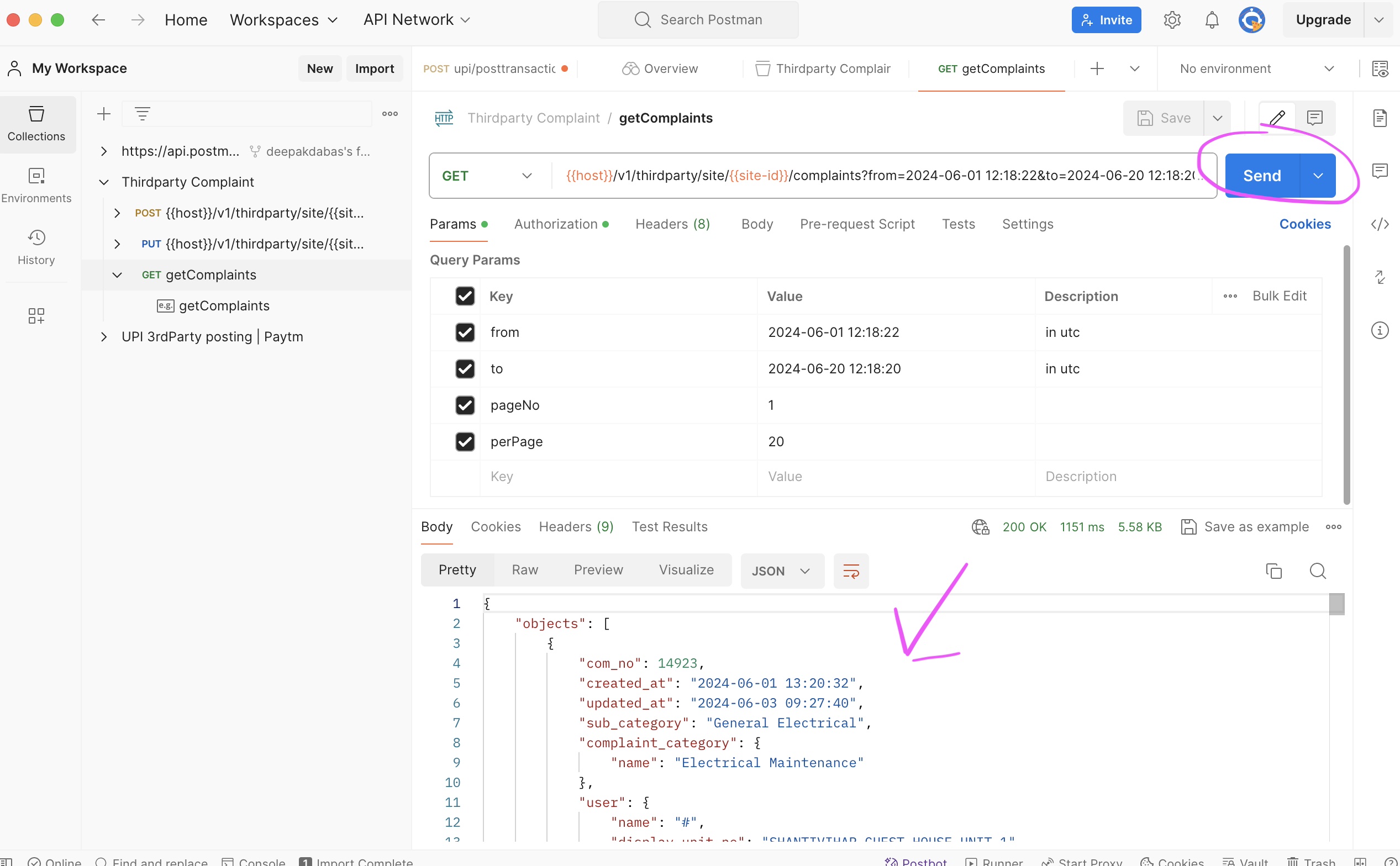 run factech api in postman