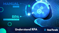 visual show the difference between RPA and Manual setting with text understand RPA by https://factech.co.in/